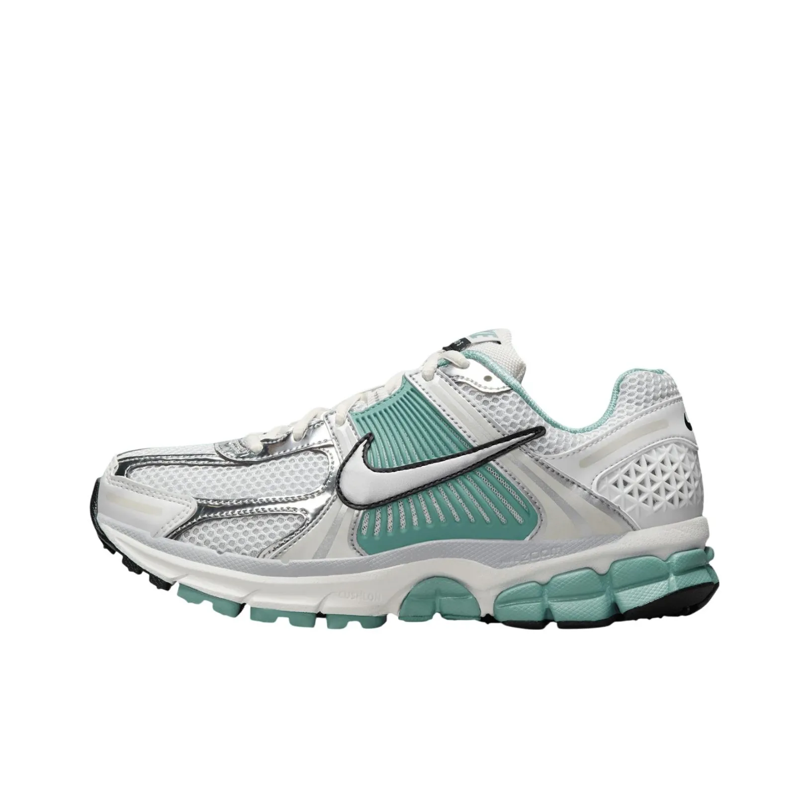 Nike Zoom Vomero 5 Устойчивый к истиранию Низкий Топ Повседневные Беговые кроссовки Женские Белый Серый