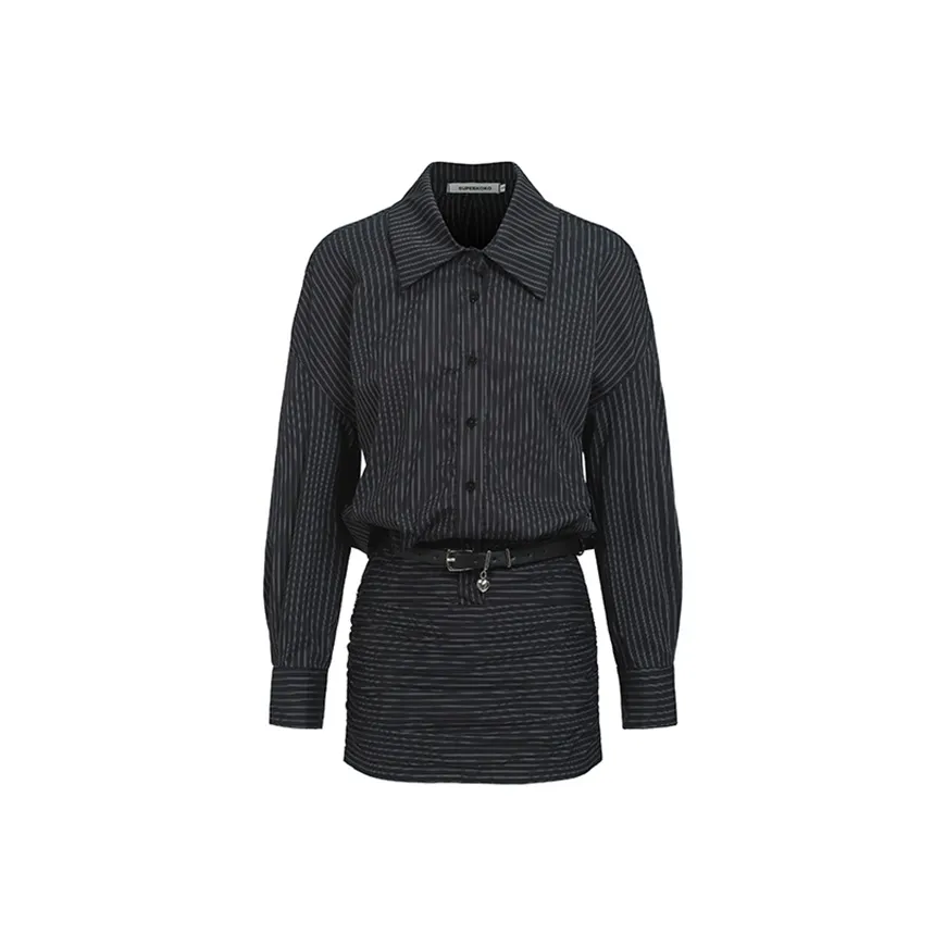 SECFLY OFFICIAL Длинное платье с длинными рукавами женское