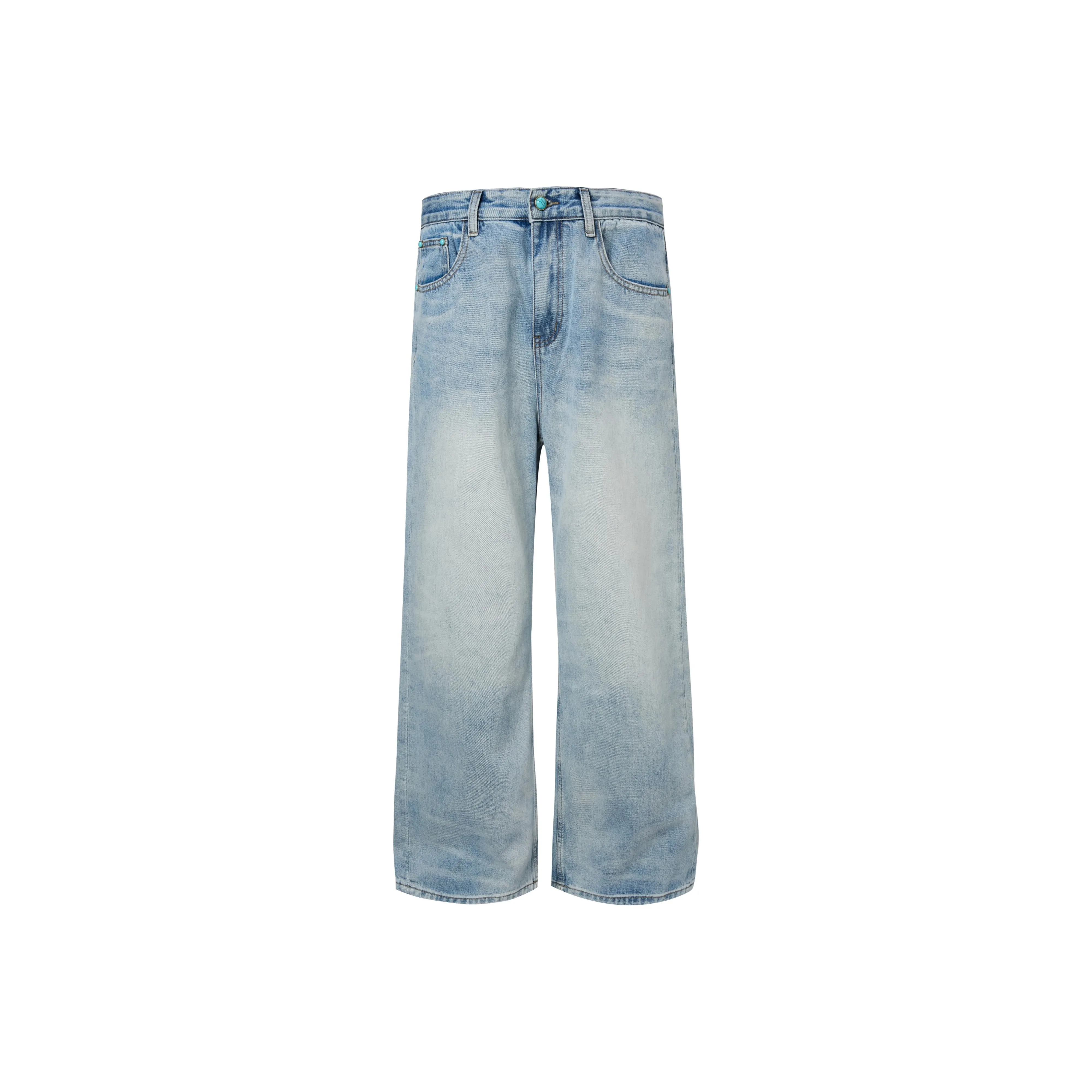 MADE EXTREME Светло-синие унисекс джинсы