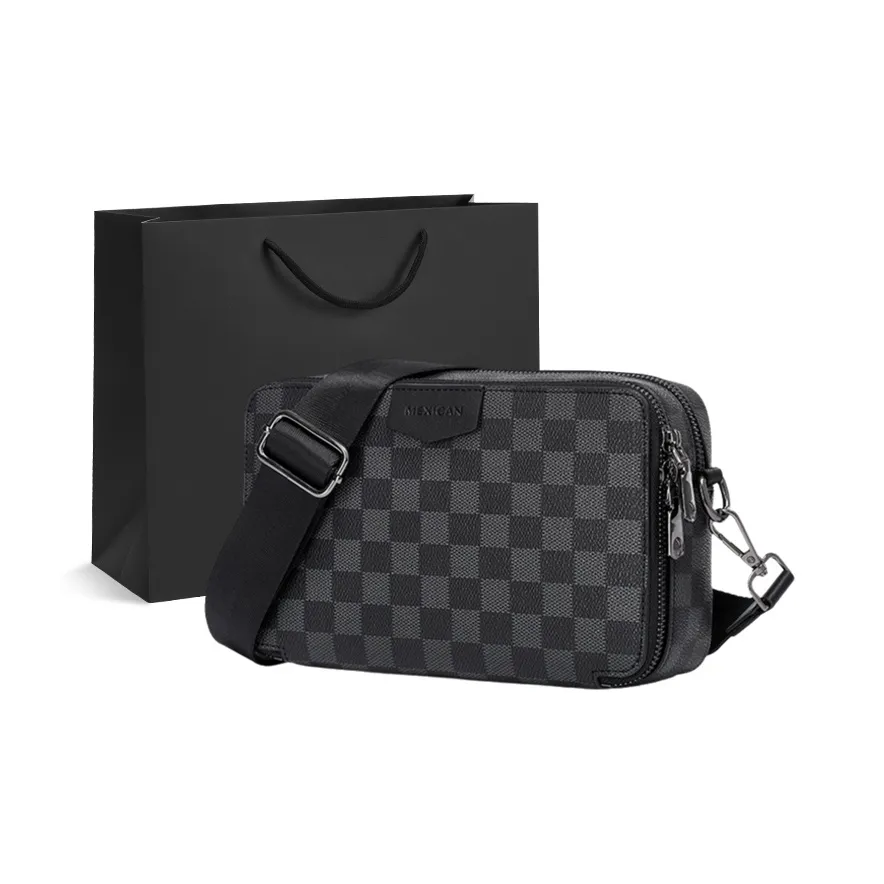 MEXICAN PVC Мужская Сумка через плечо Стандартная Мужская Черная