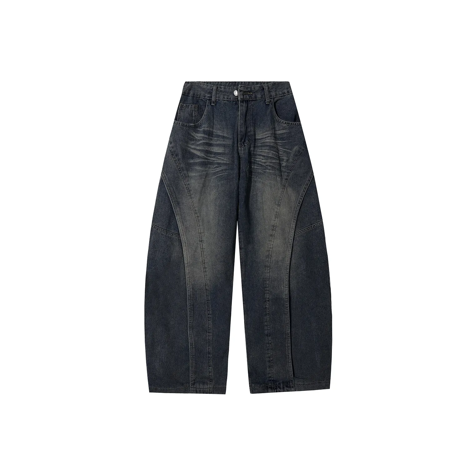 51XXHA Темно-синие унисекс джинсы