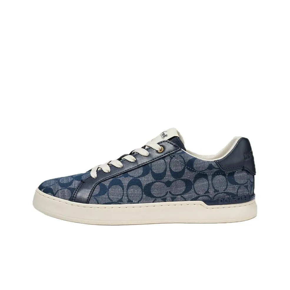 COACH Money Clip Low Top Stylish Skateboarding Shoes Men's Blue