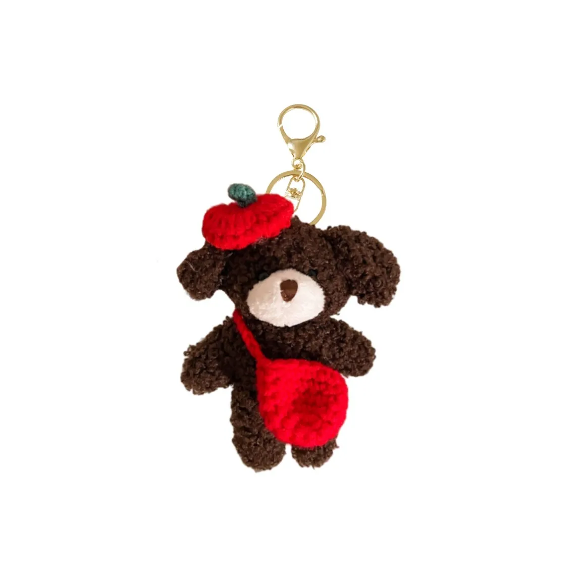 KUMAOYA Милый Тедди Платье Вверх Медвежонок Куклы Плюшевый Брелок 11 см Рекомендуемая высота