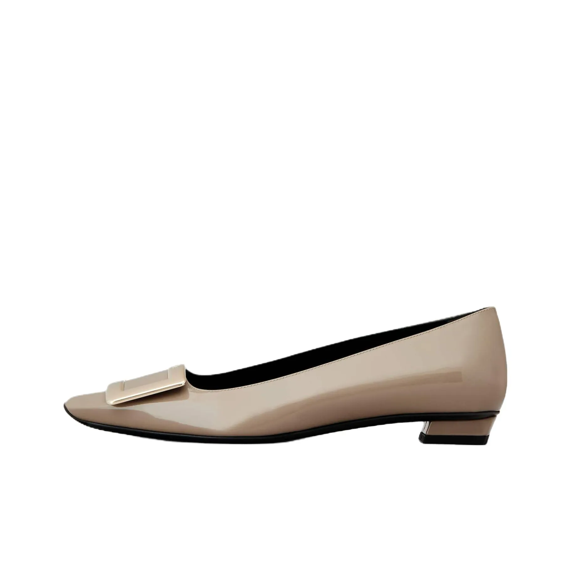 Roger Vivier Belle Buckled Ballerina Flats Women's