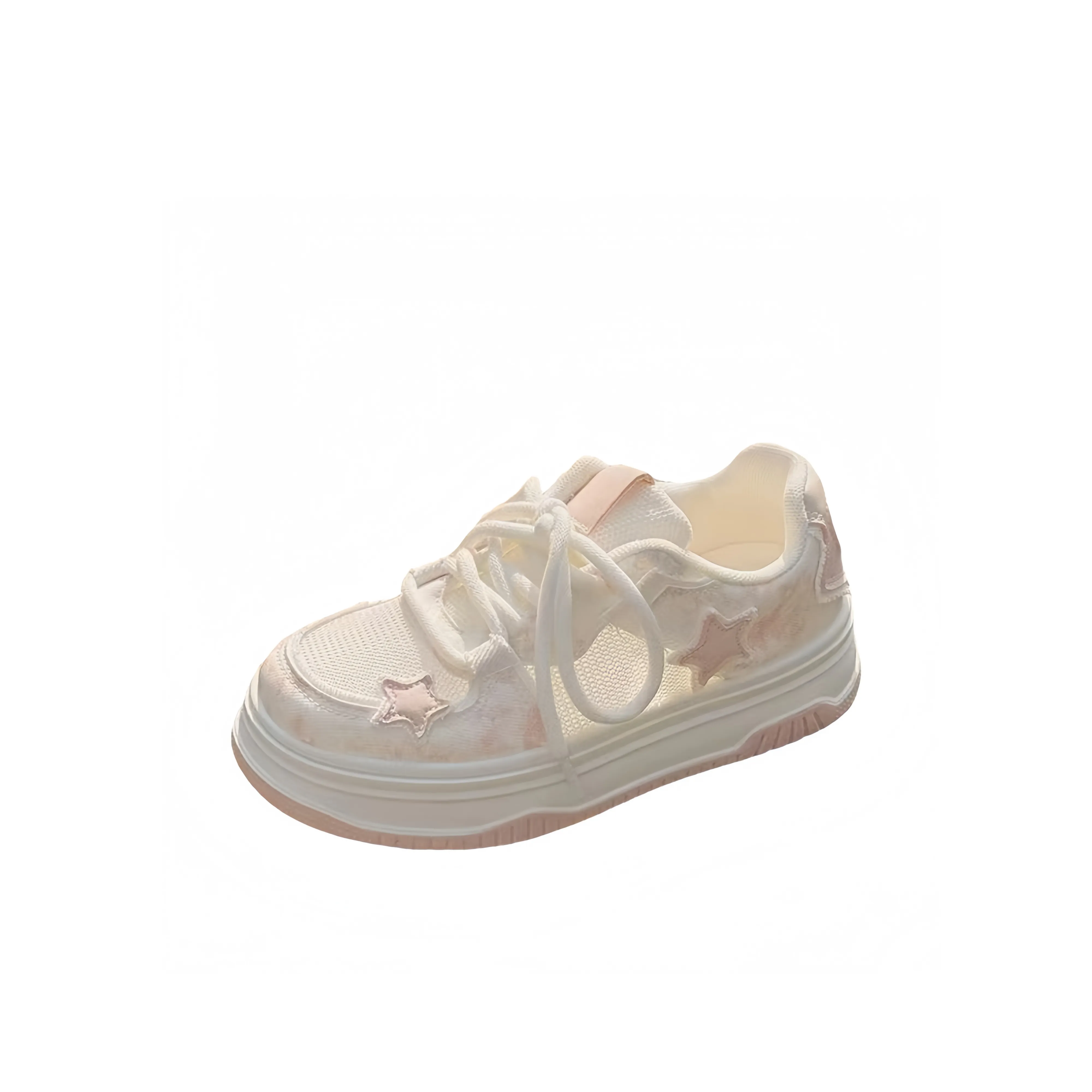 Неон Устойчивый к истиранию Дышащий Легкий Амортизация Низкий Топ KIDS Lifestyle Shoes Розовый Детский Возраст 3-7 лет