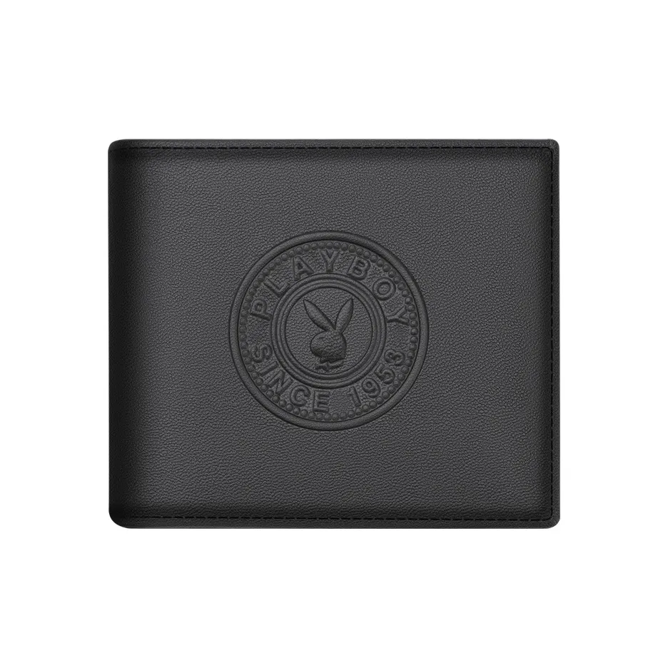 PLAYBOY Collaboration Кошелек из коровьей кожи стандартный мужской черный