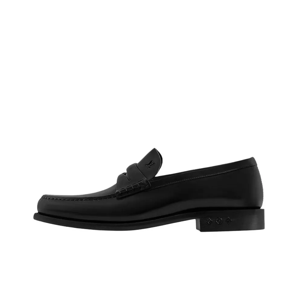 LOUIS VUITTON Loafer Casual Shoes Men's Black