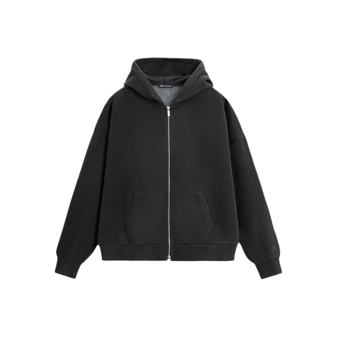 ZARA Темно-серый Мужской Свитшот