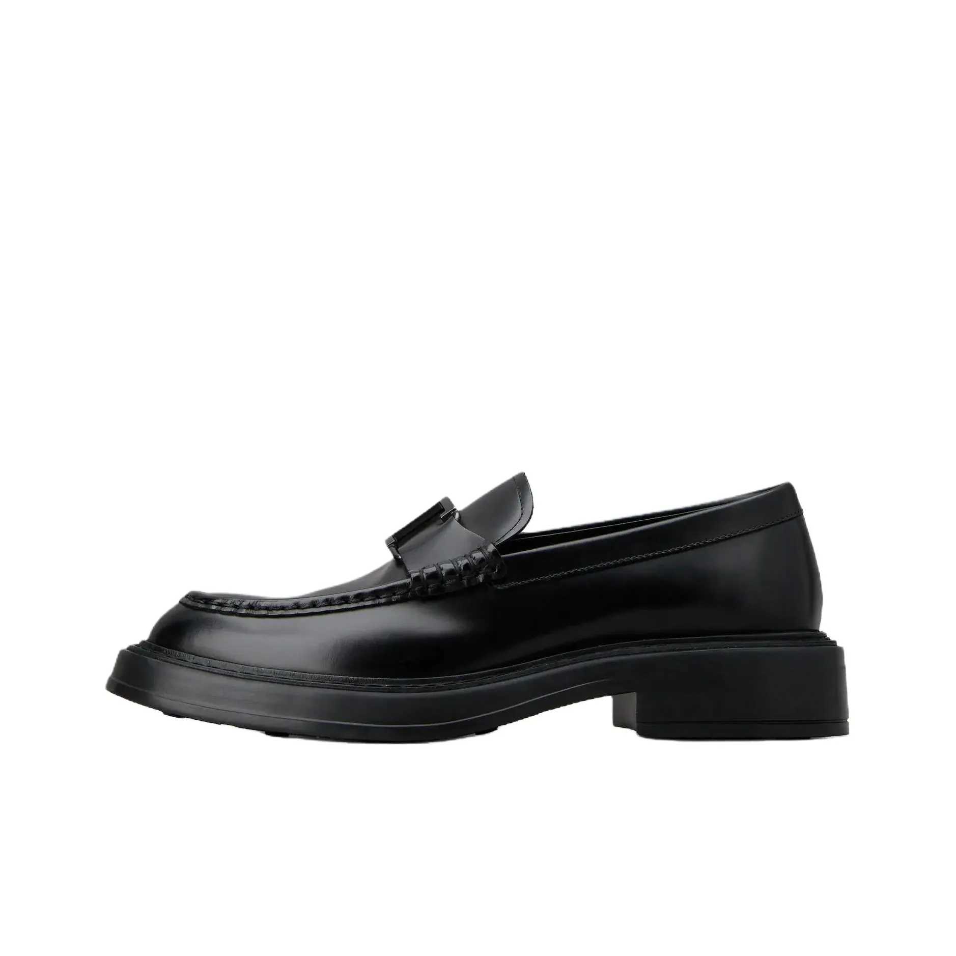 TOD'S Logo Plaque Slip-On Loafers