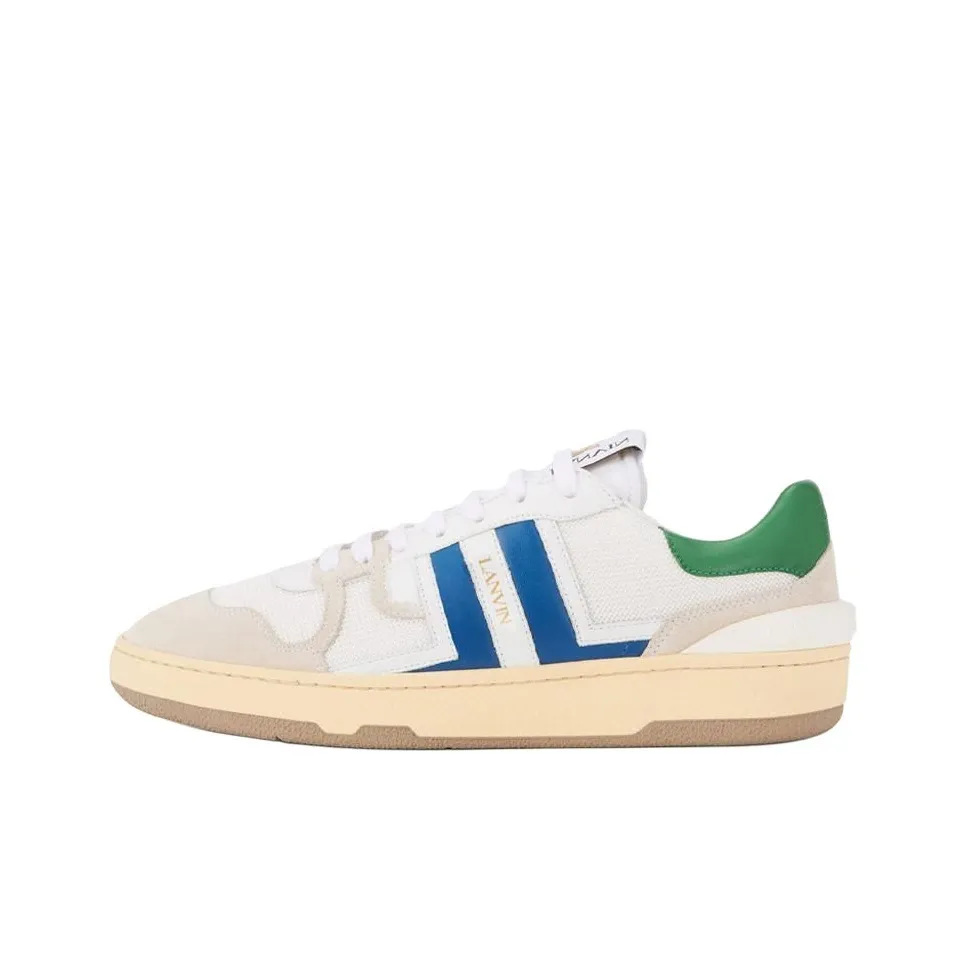 Lanvin Clay Low Top Sports Lifestyle Casual Shoes Men's White Blue