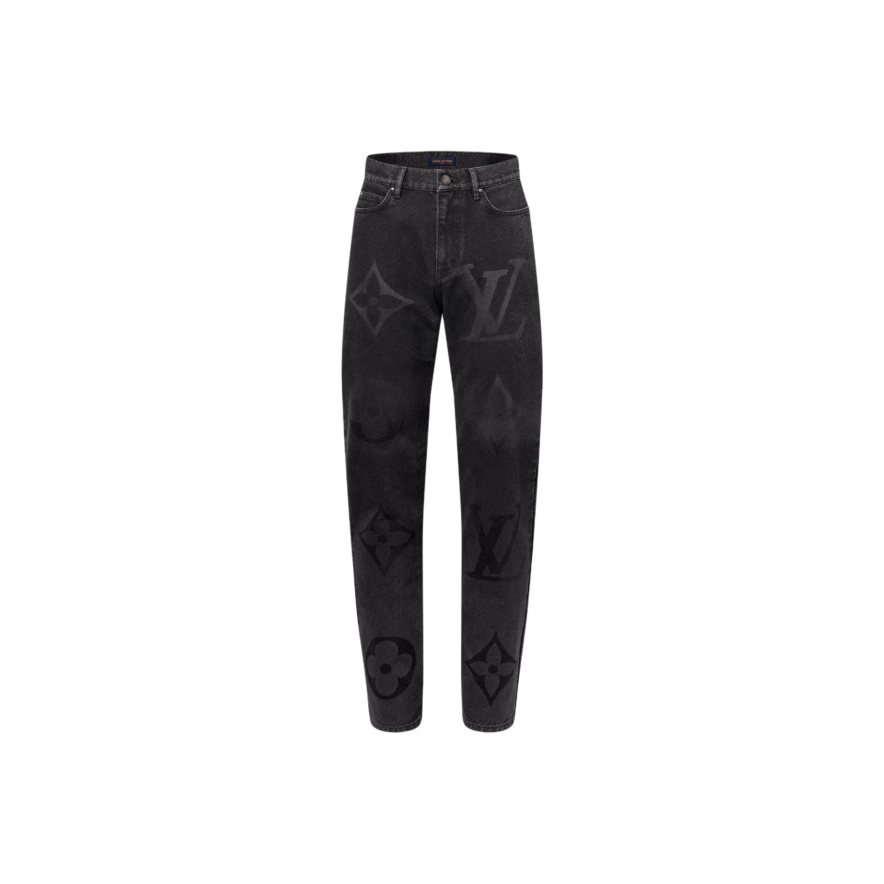 Lv Monogram Denim Pants