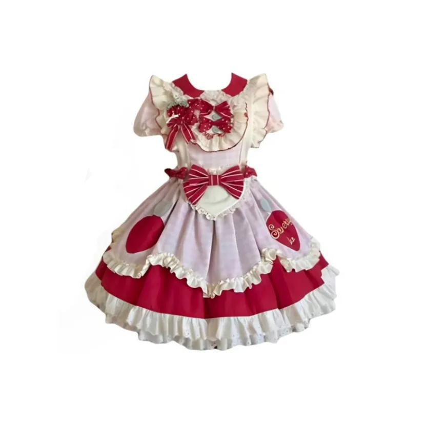 MISTVB Розовое Женское Лолита Платье