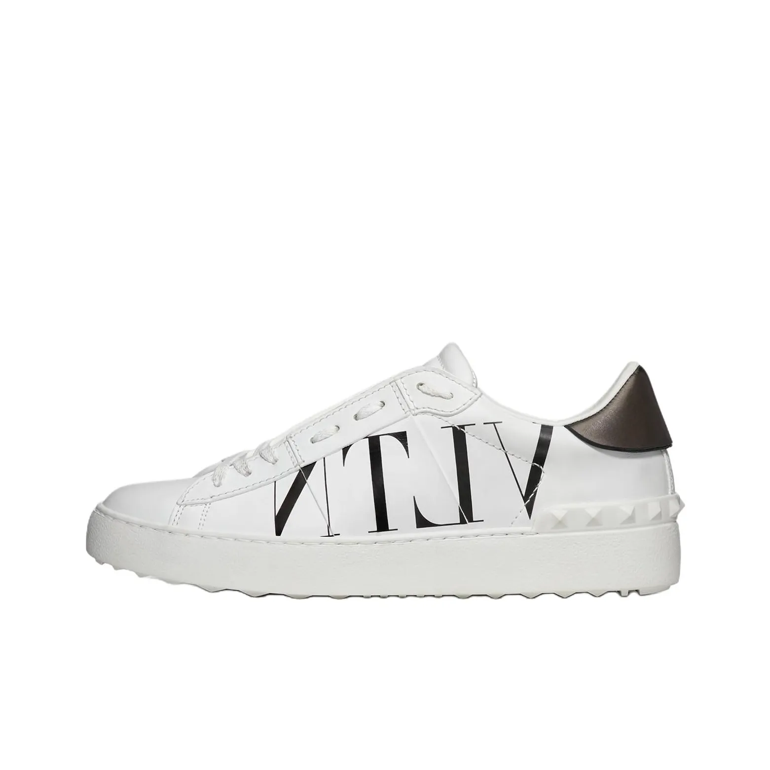 Valentino Women's Open Sneaker 'Logo Print - White'