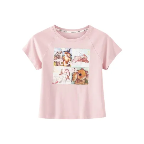 BANANA BABY Розовые Женские Футболки