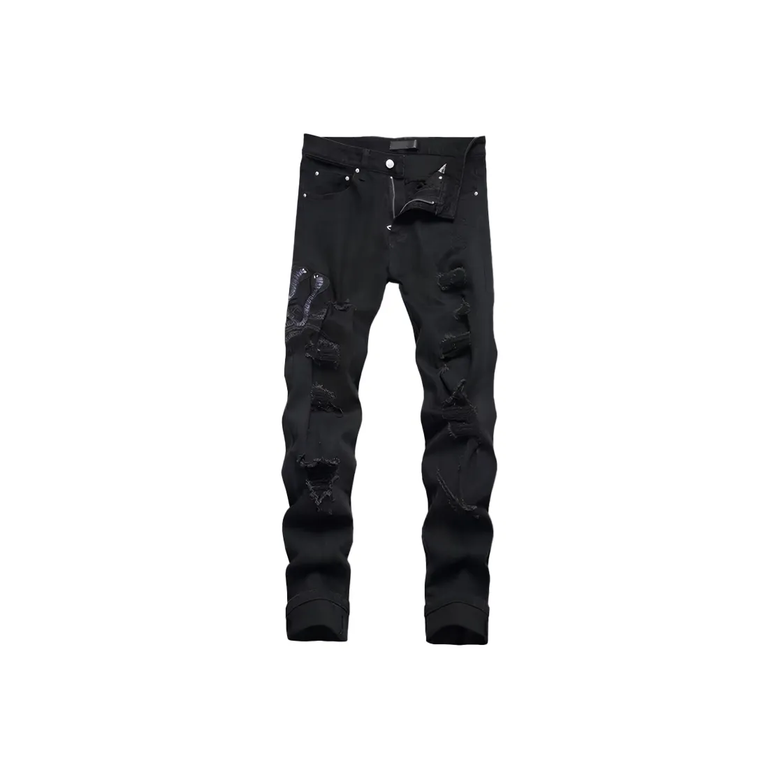 HYUNDAI Мужские черные джинсы