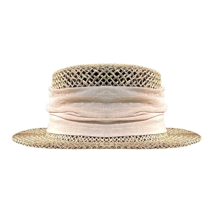 Ai Jiawei Ткань из соломы Плетеная соломенная шляпа Унисекс