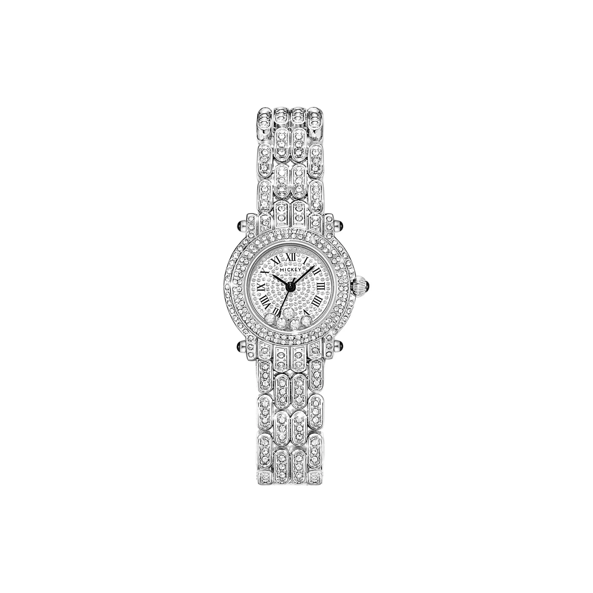 Disney Mickey Series Кварцевый механизм сплав ремешок женские часы серебристый циферблат