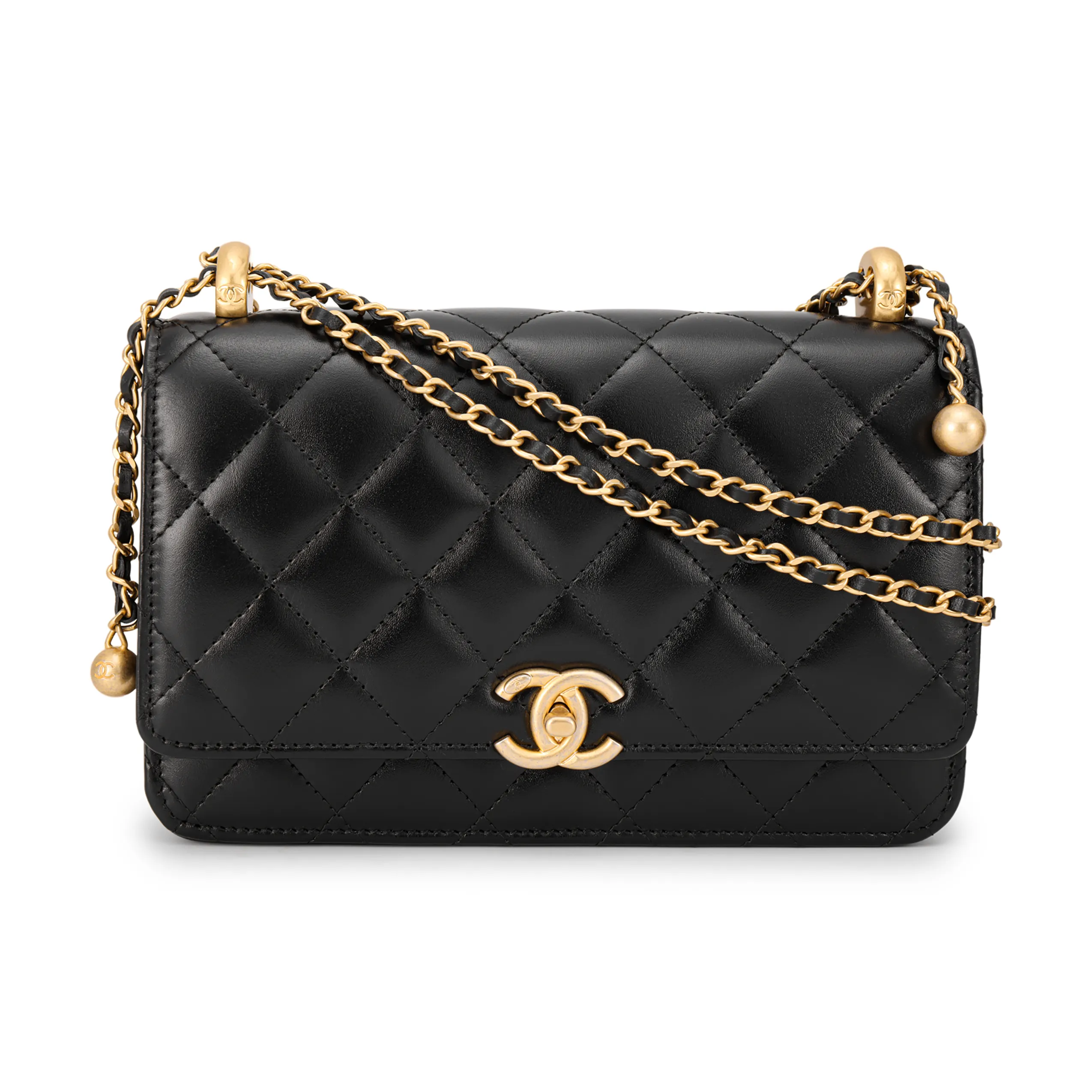 CHANEL Adjustable Strap Woc Black AP2289
