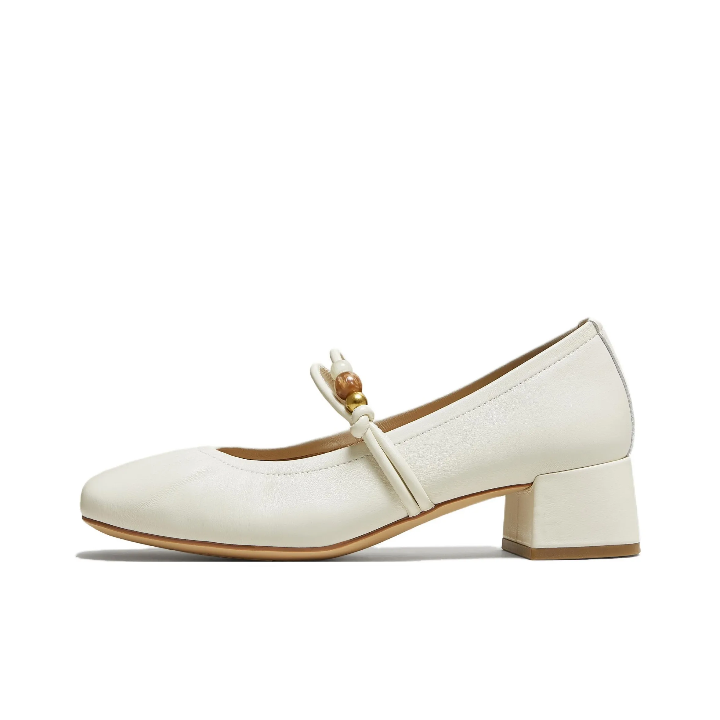 TATA Полуплавленные сыры Квадратный каблук Туфли Мэри Джейн 4CM Женские