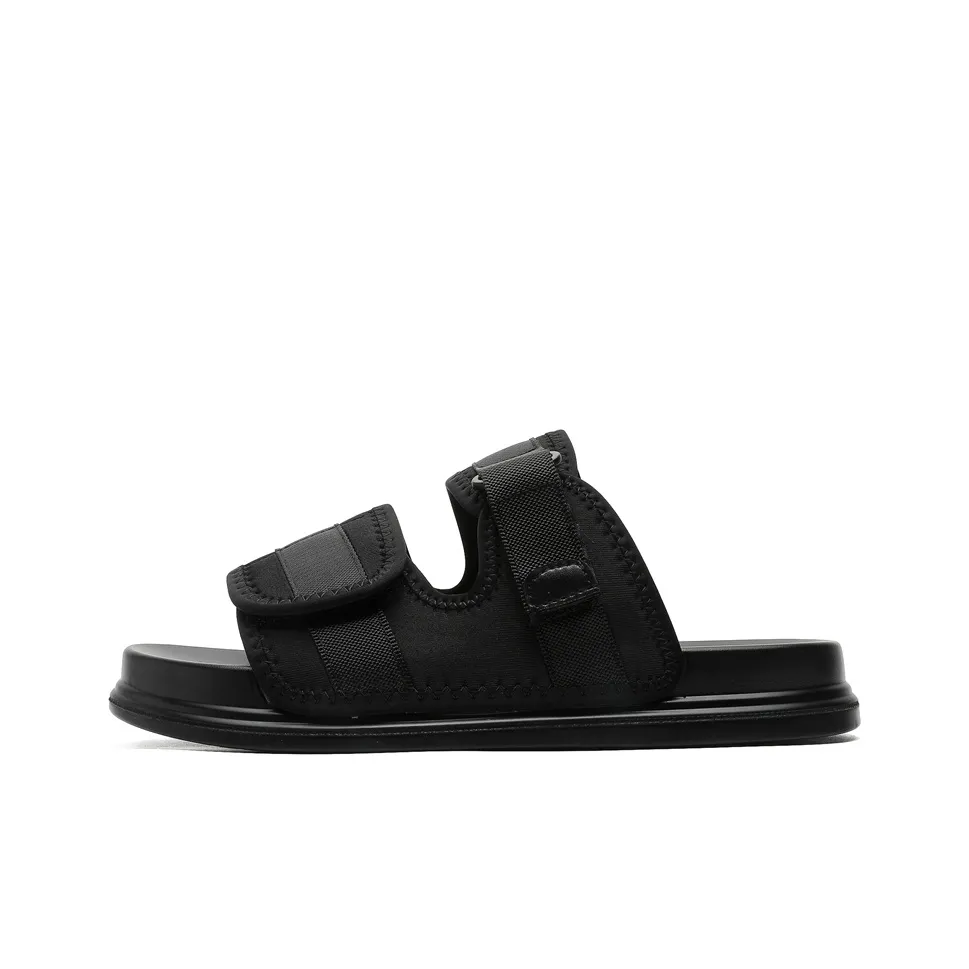 AIBAOLUO Резиновые противогрибковые устойчивые к истиранию шлепанцы мужские черные