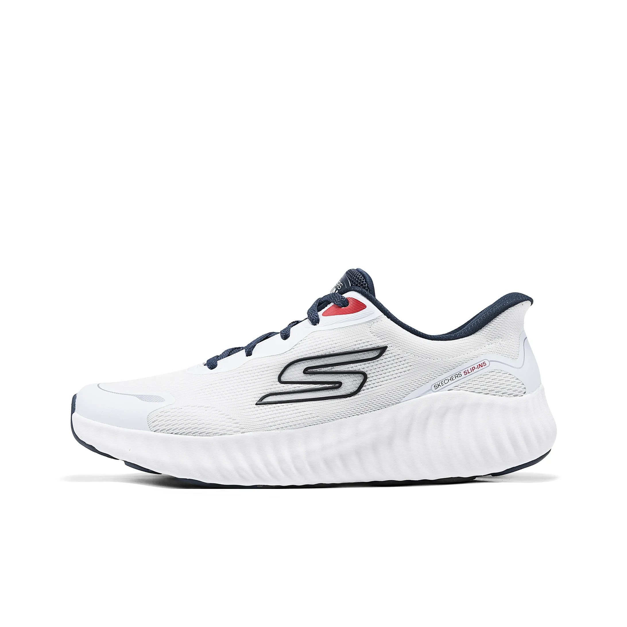 Skechers GO RUN NOW Low Топ Беговые кроссовки Мужские Белый Синий