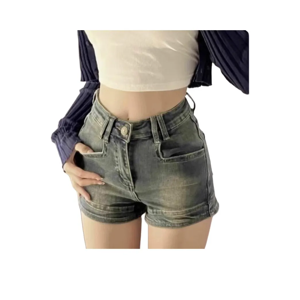 MUCCHIC Синие Женские Джинсовые Шорты