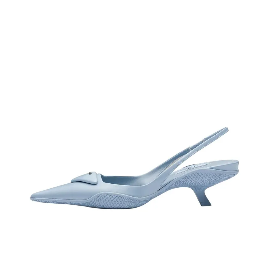 PRADA Irregular Heel High Heels Women's Blue