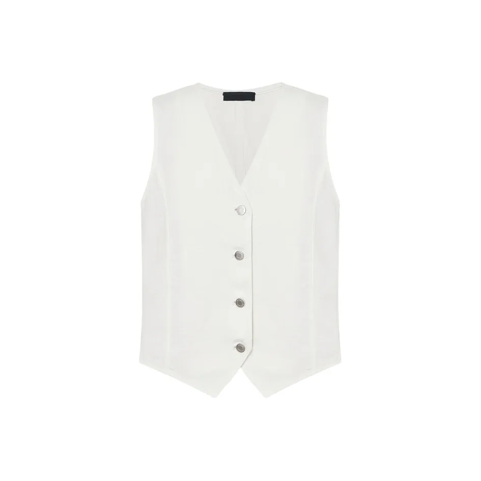 MO&CO Деним Белый Женские Жилеты