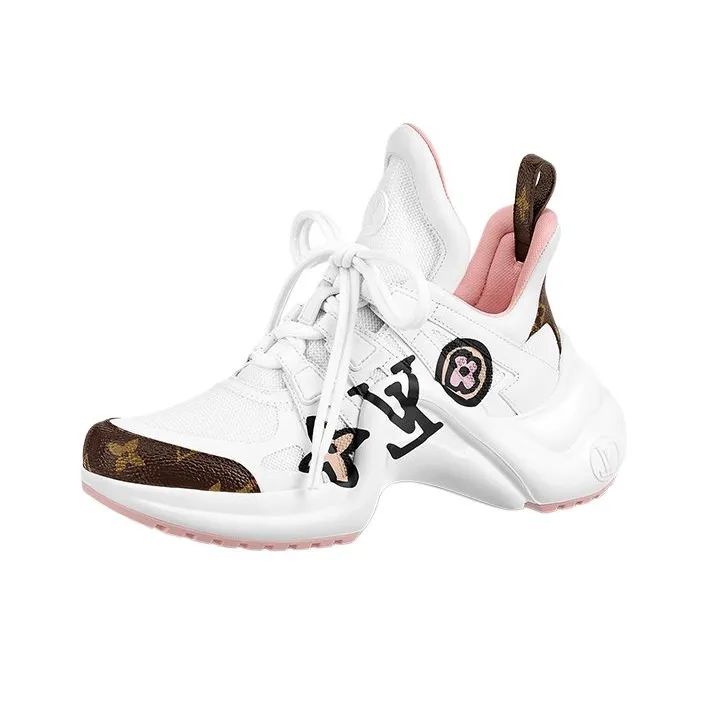 LOUIS VUITTON Archlight 1.0 Sneakers 'White With Large Logo' Women's