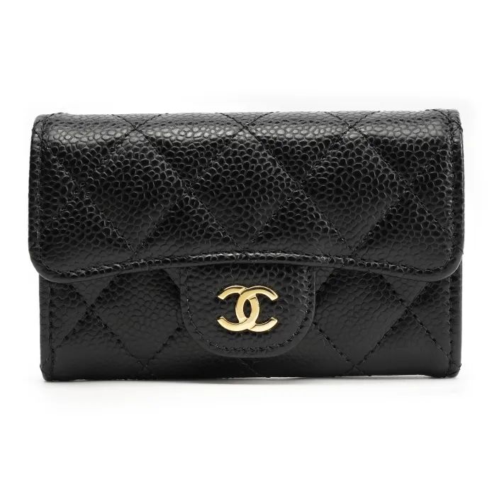 【人気/関税/送料込み】 Chanel Flap Card Holder Grained Calfs Wallets and Card Holders - Small Leather Goods | CHANEL