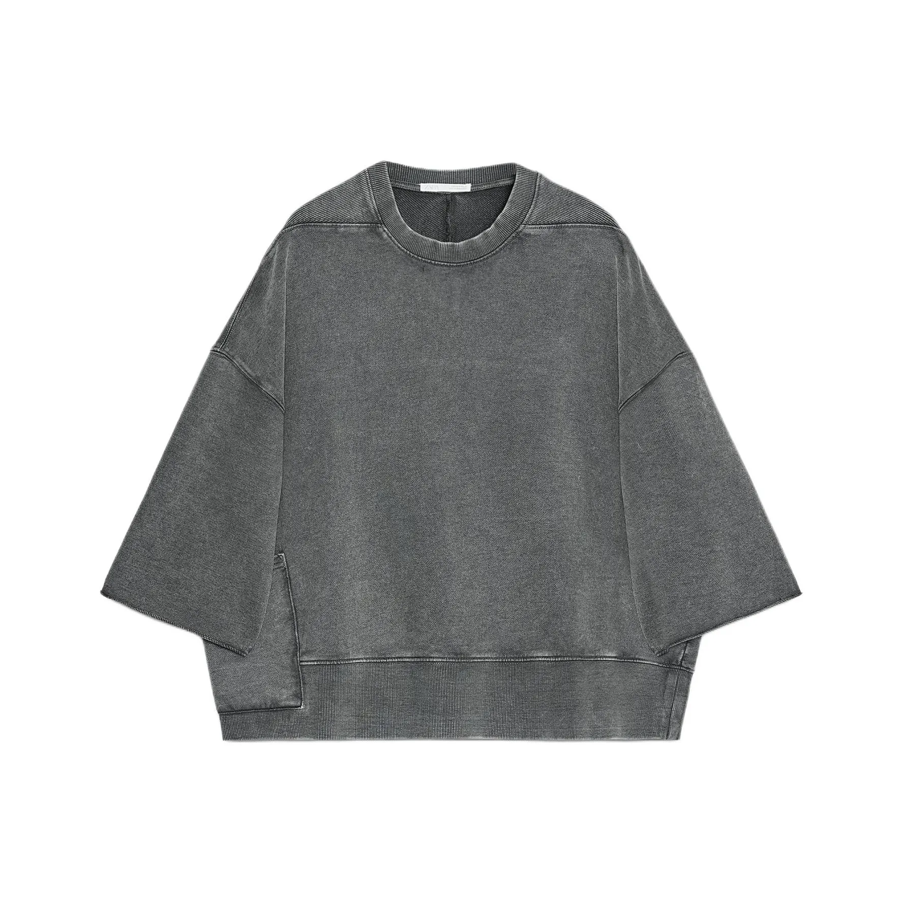 ZARA Темно-серые Женские Толстовки