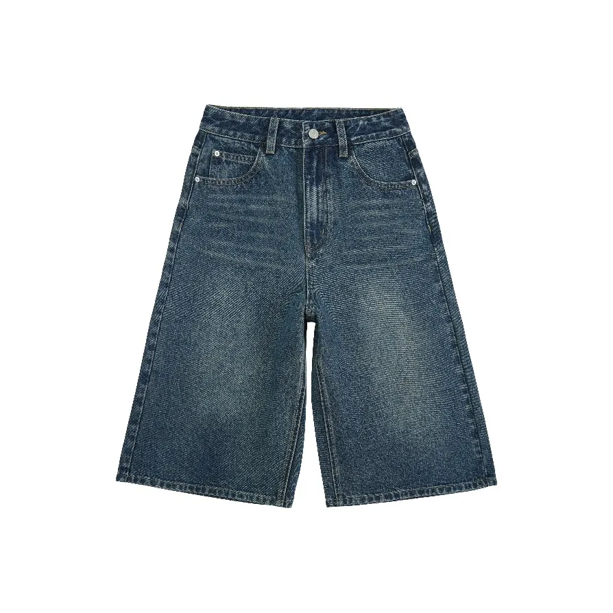 Розовый винтажный синий брюки-капри женские джинсовые шорты