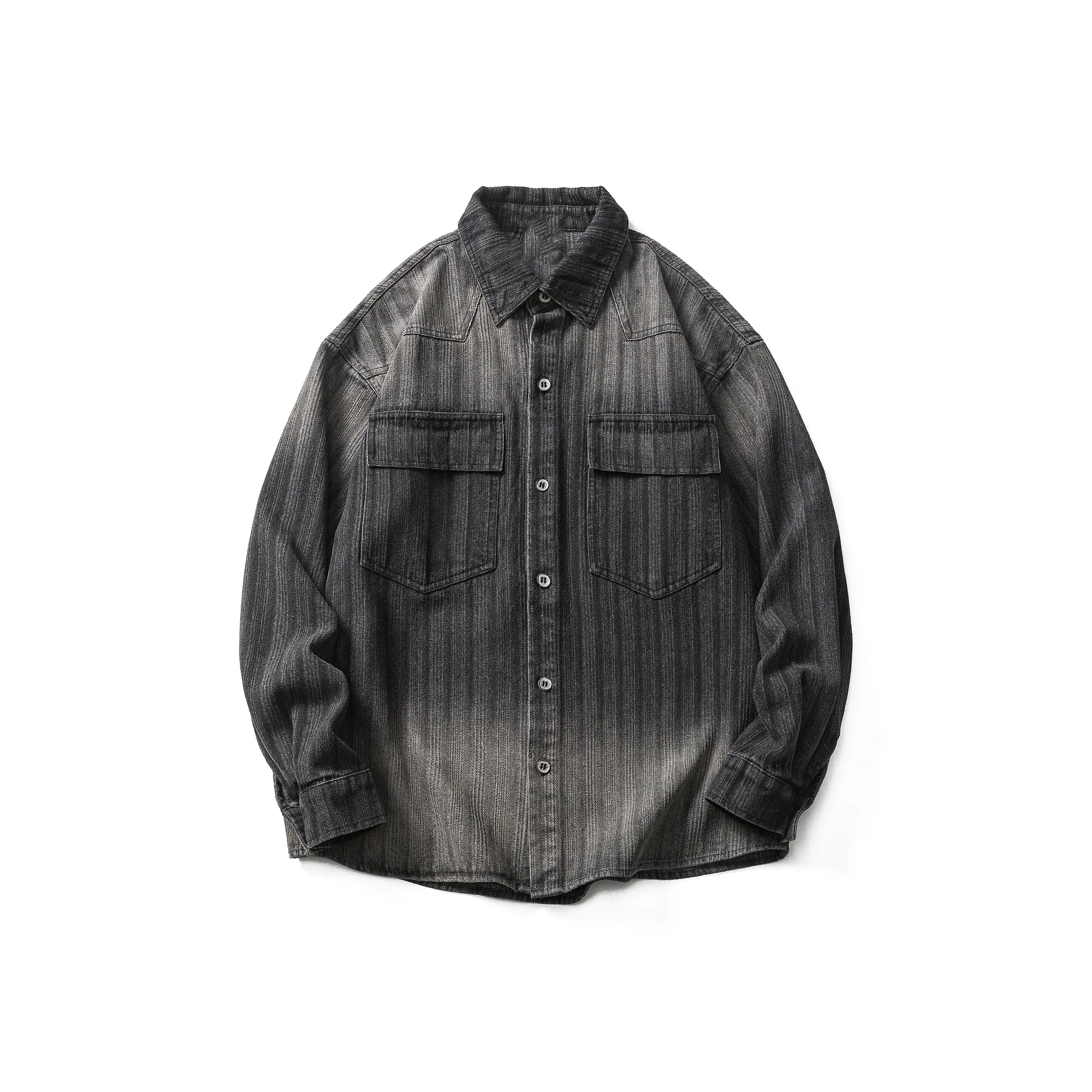 HYLHYL Черная унисекс рубашка