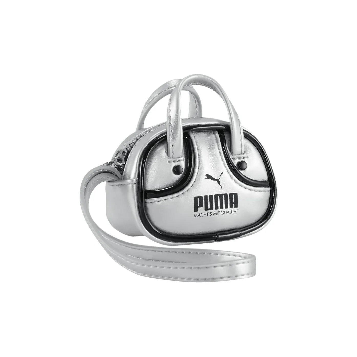 PUMA Металлический полиэстер Сумка Мини Женская Серебряная