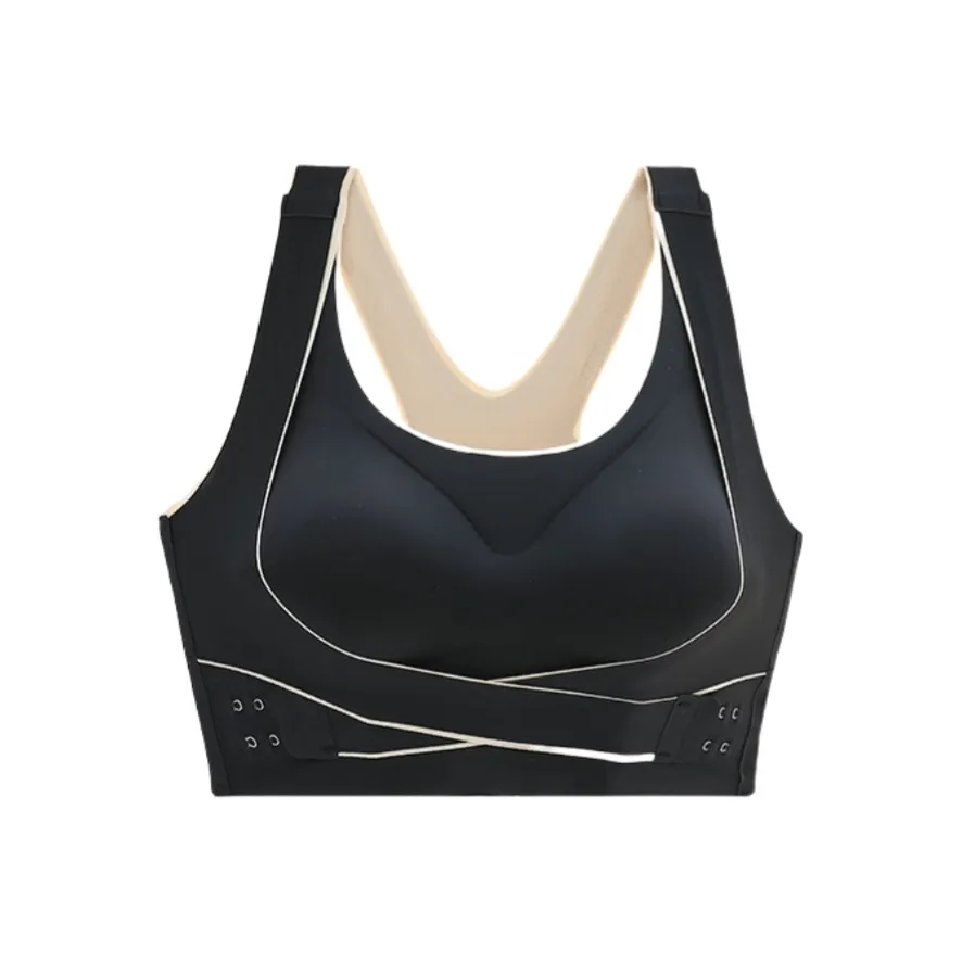 UYH Противоударный Бег Сборка Украшение сборкой Анти-саггинг Гладкая спина Фитнес Топ для йоги Беспроводной Бюстгальтер