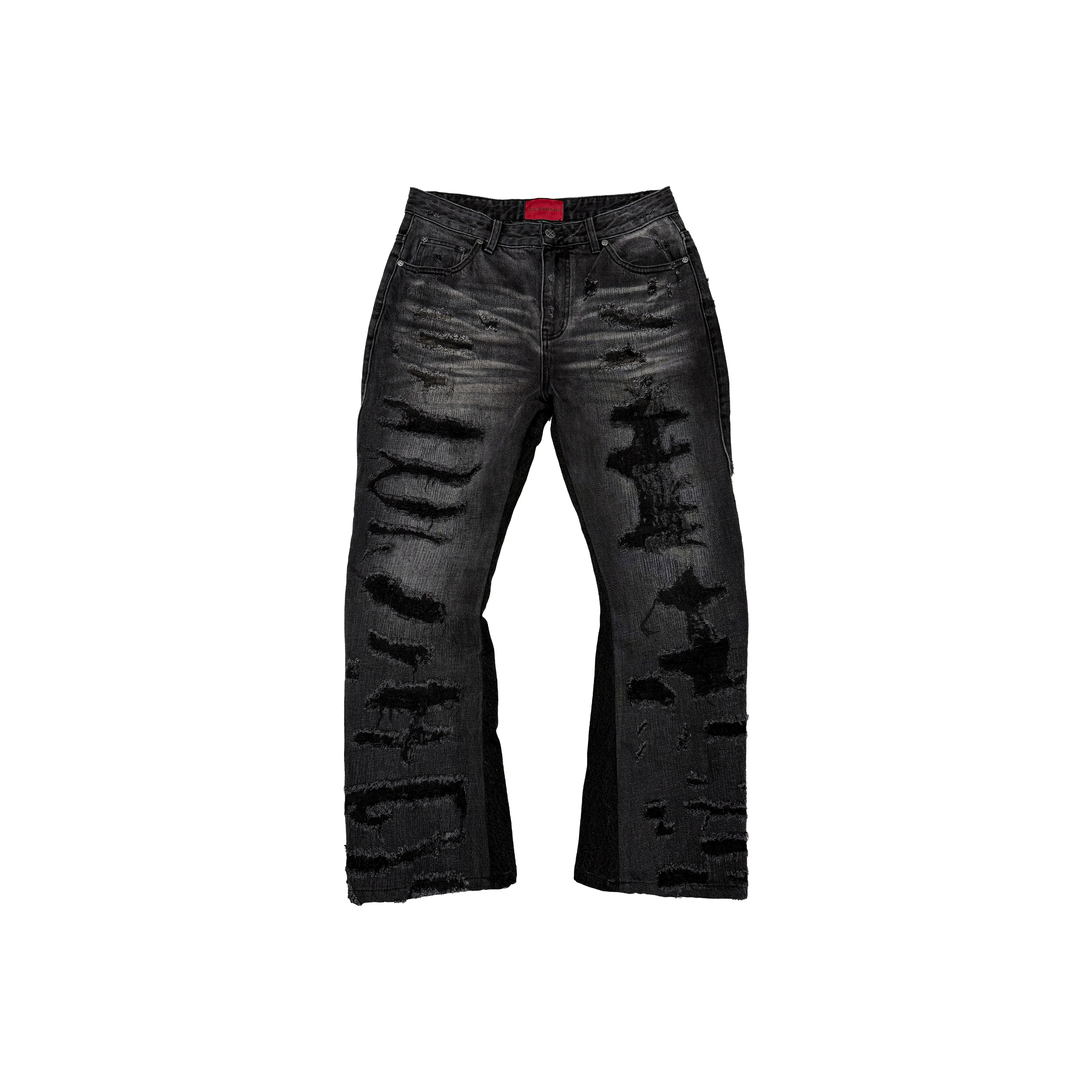 EODUP Черные Мужские Джинсы