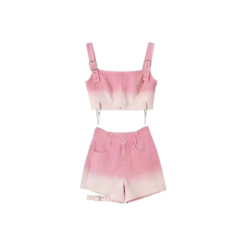 COVT Розовый комплект Женские Повседневные костюмы