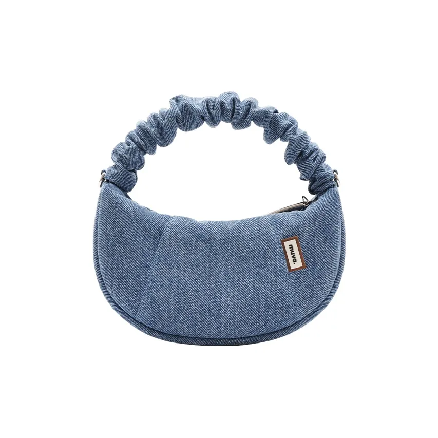 MUVA Cotton Bag Women's Denim Blue MUVA Хлопок Сумка Женская Джинсовый Синий
