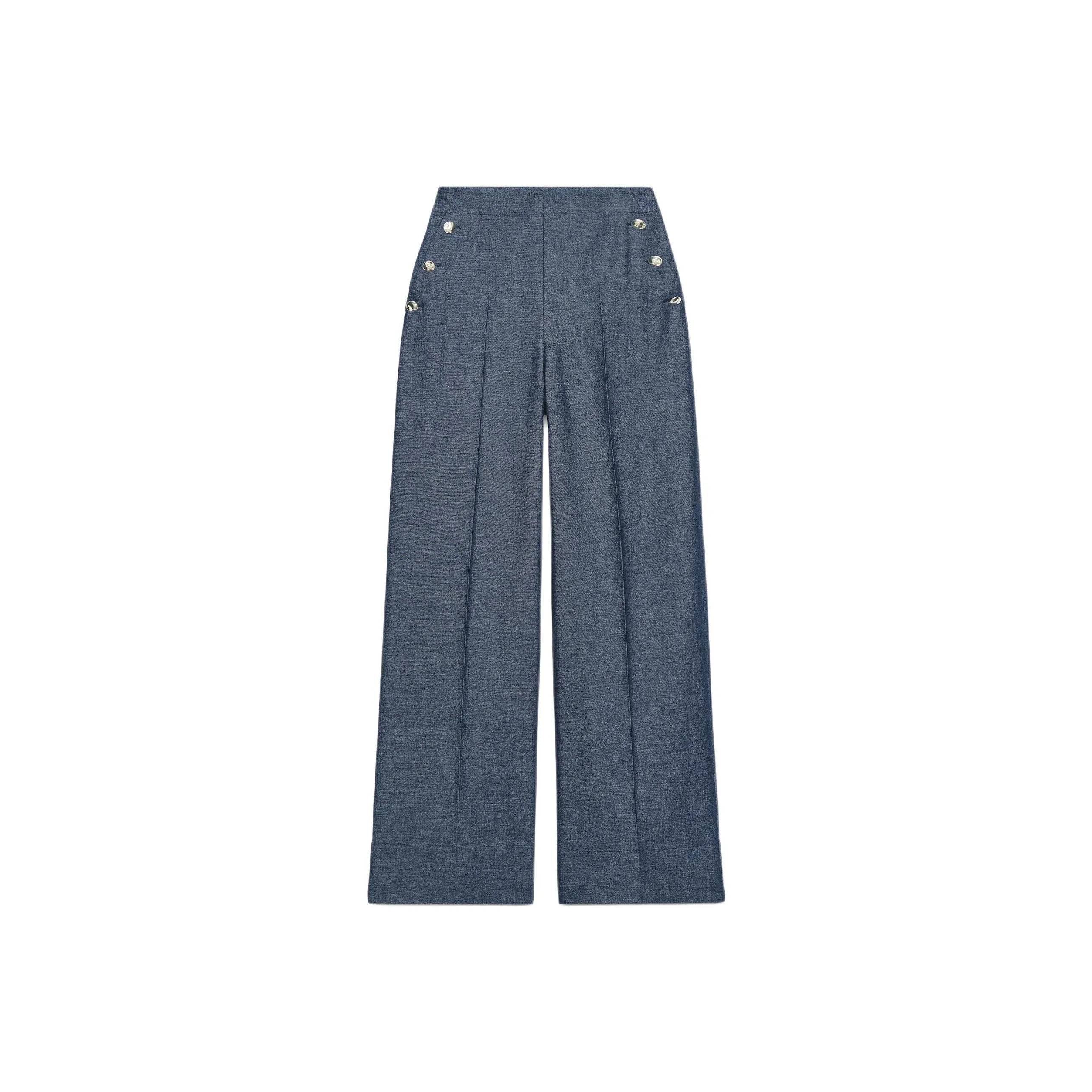 ZARA Свет Индиго Женские Повседневные Брюки