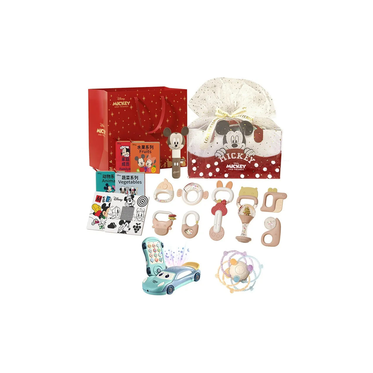 Disney Погремушки Успокаивающий Коробка Для Малышей 0-3 Месяца Full Moon Развивающие Игрушки