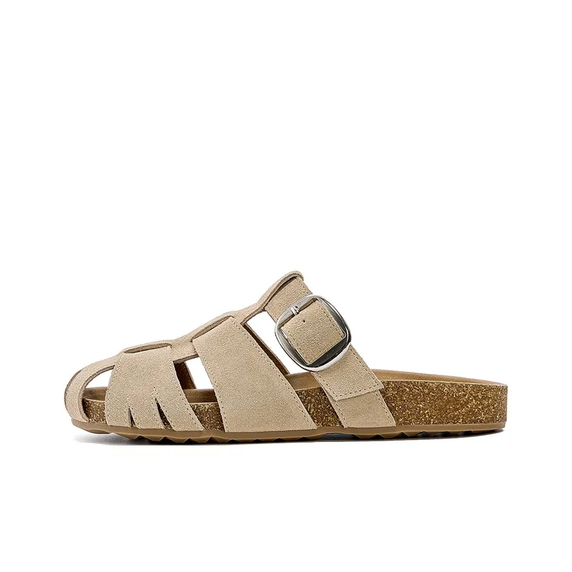 JOSINY Антизапахивающие Устойчивые к истиранию Домашние тапочки Женские Экрю