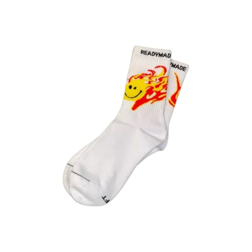 READYMADE 1 шт Белый Мужские носки до икры MID