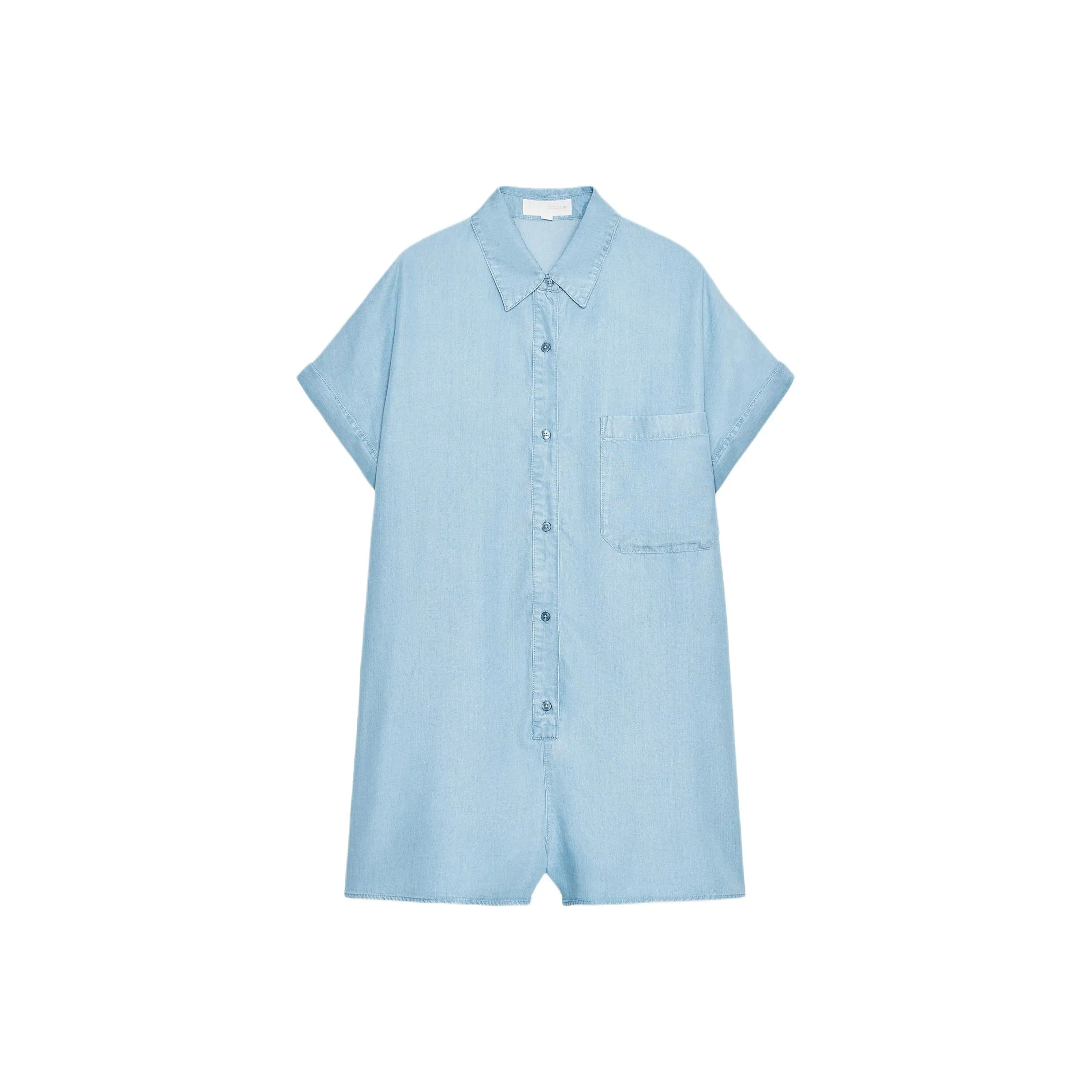 ZARA Светло-синий Женские Комбинезоны