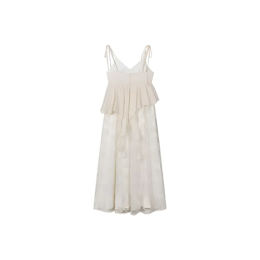 HeartyBite Кремово-абрикосовый Платье Женские Слиплатья