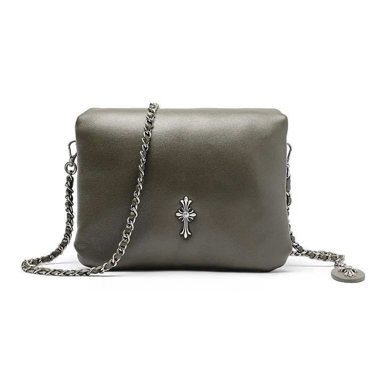 Ed Hardy Classic Series Sheepskin Сумка через плечо Одно плечо Сумка Средний Женский Черный