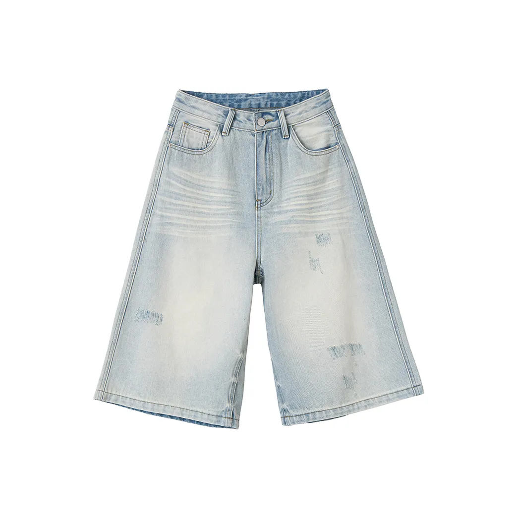 Azvk UD 1101 2 Светло-синие Штаны капри Женские Джинсовые шорты