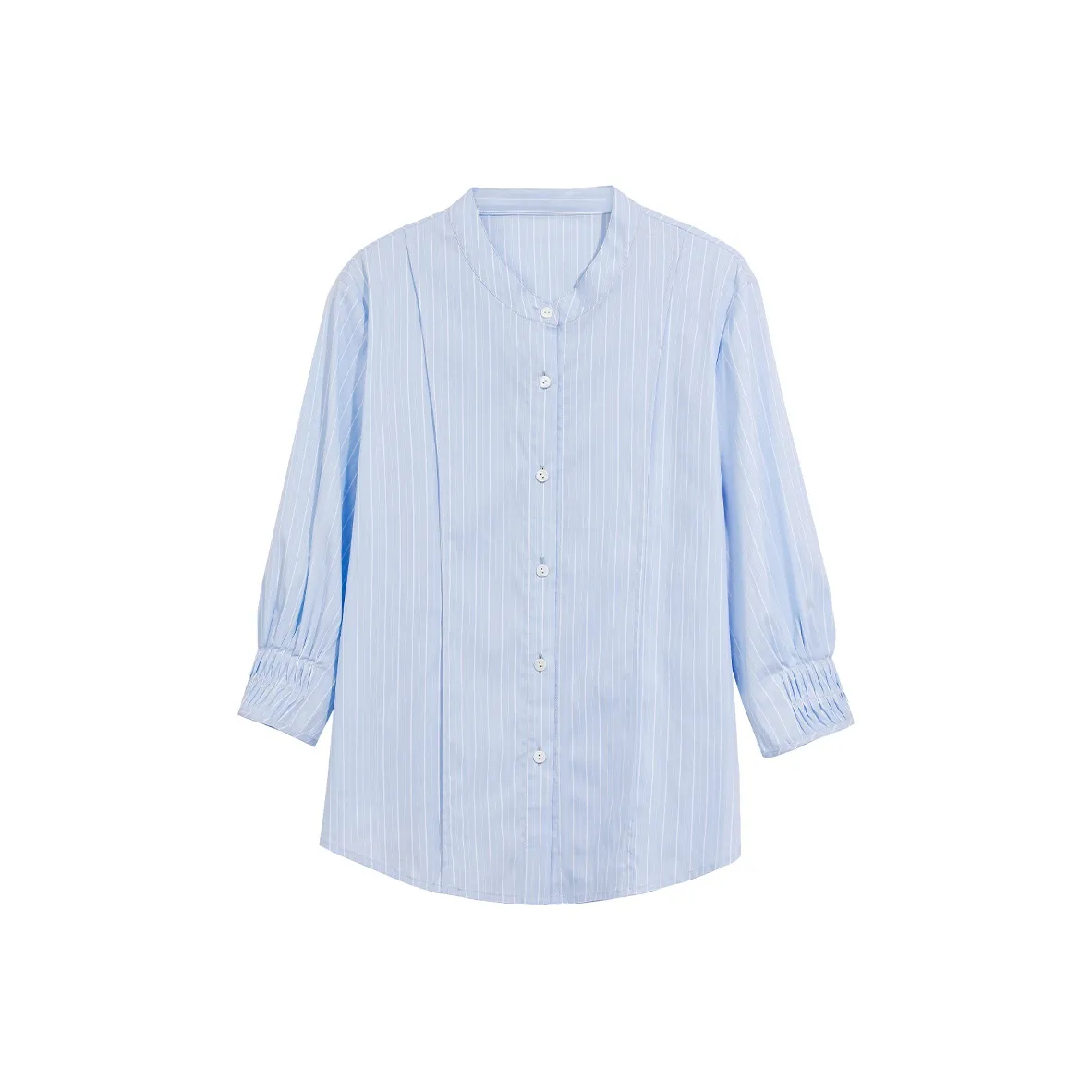 DAJIASHI Синие и белые полоски Женская рубашка