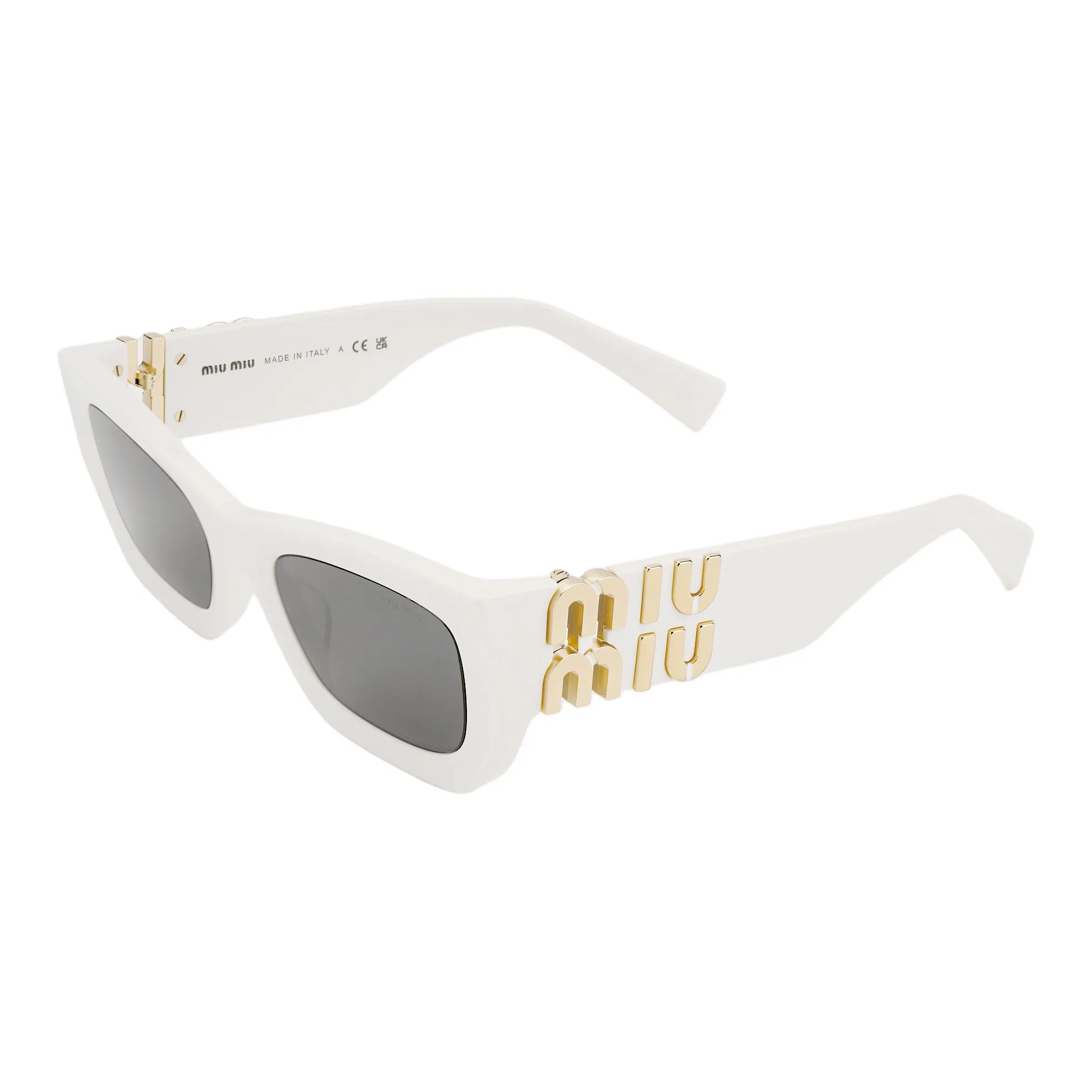 MIU MIU Пластиковая оправа солнцезащитные очки "Кошачий глаз" женские