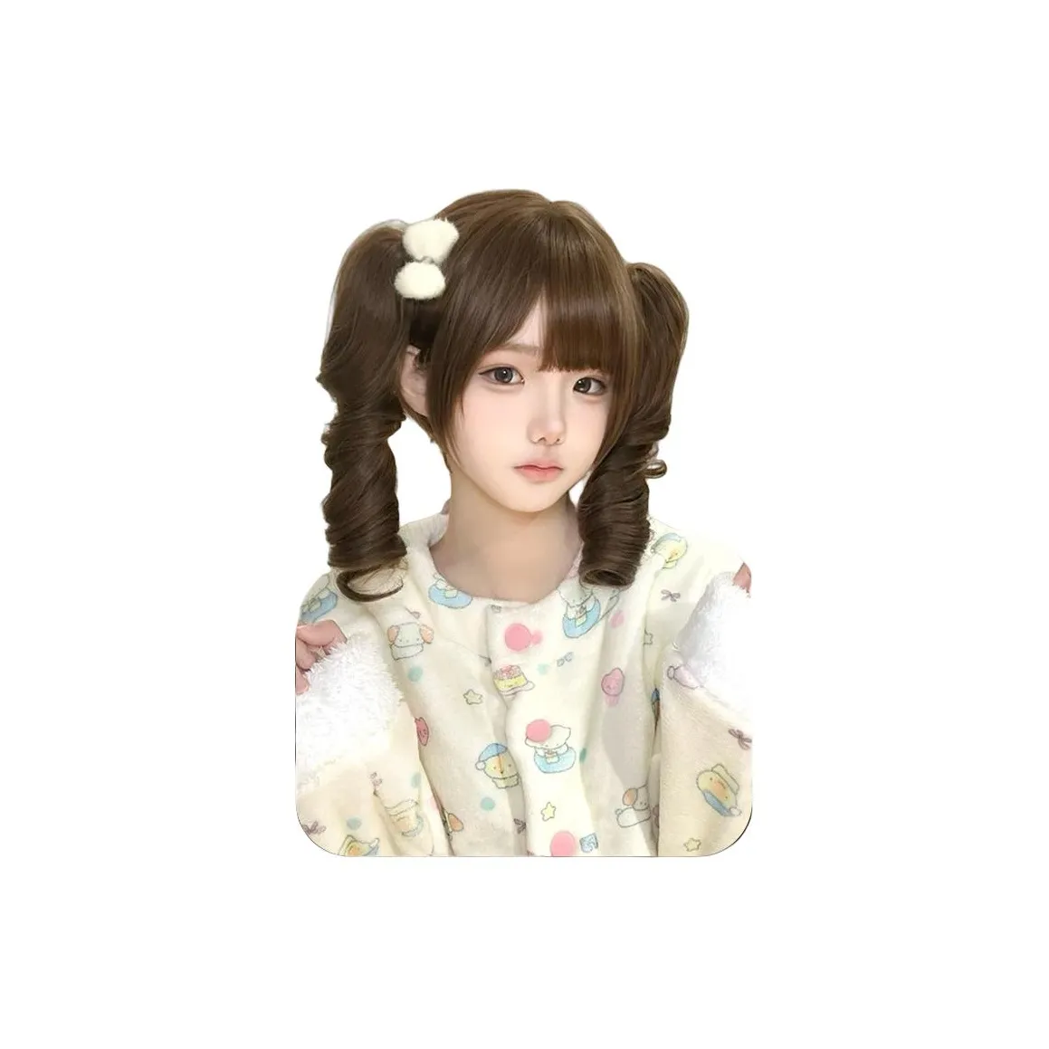 Gentle Welcome Перука для женских коротких волос римские кудрявые с хвостом на всю голову