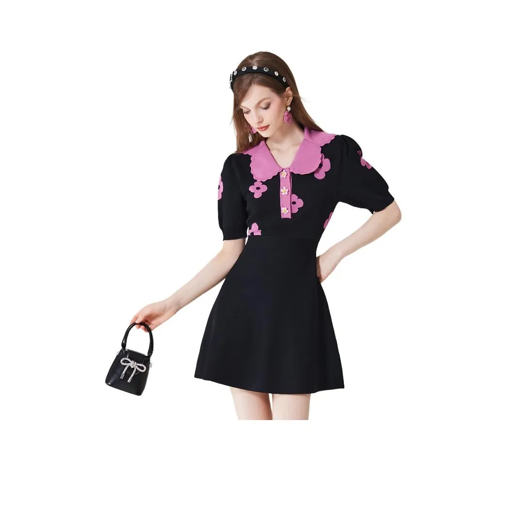 AIVEI Короткое платье с короткими рукавами женское